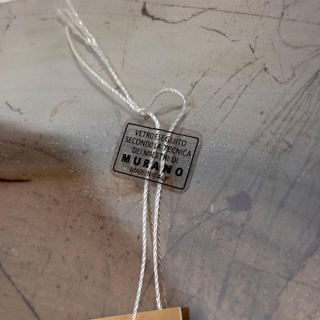 【未使用品】MURANO イタリア製　アート　ガラス 大皿　ボウル　39cm