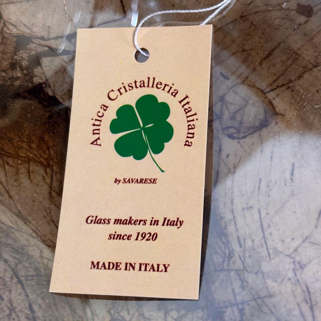 【未使用品】MURANO イタリア製　アート　ガラス 大皿　ボウル　39cm