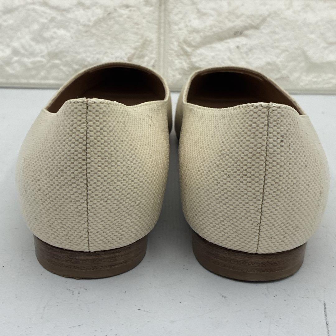 【美品】ペリーコ アネッリ フラットパンプス ポインテッドトゥ 36 ベージュ