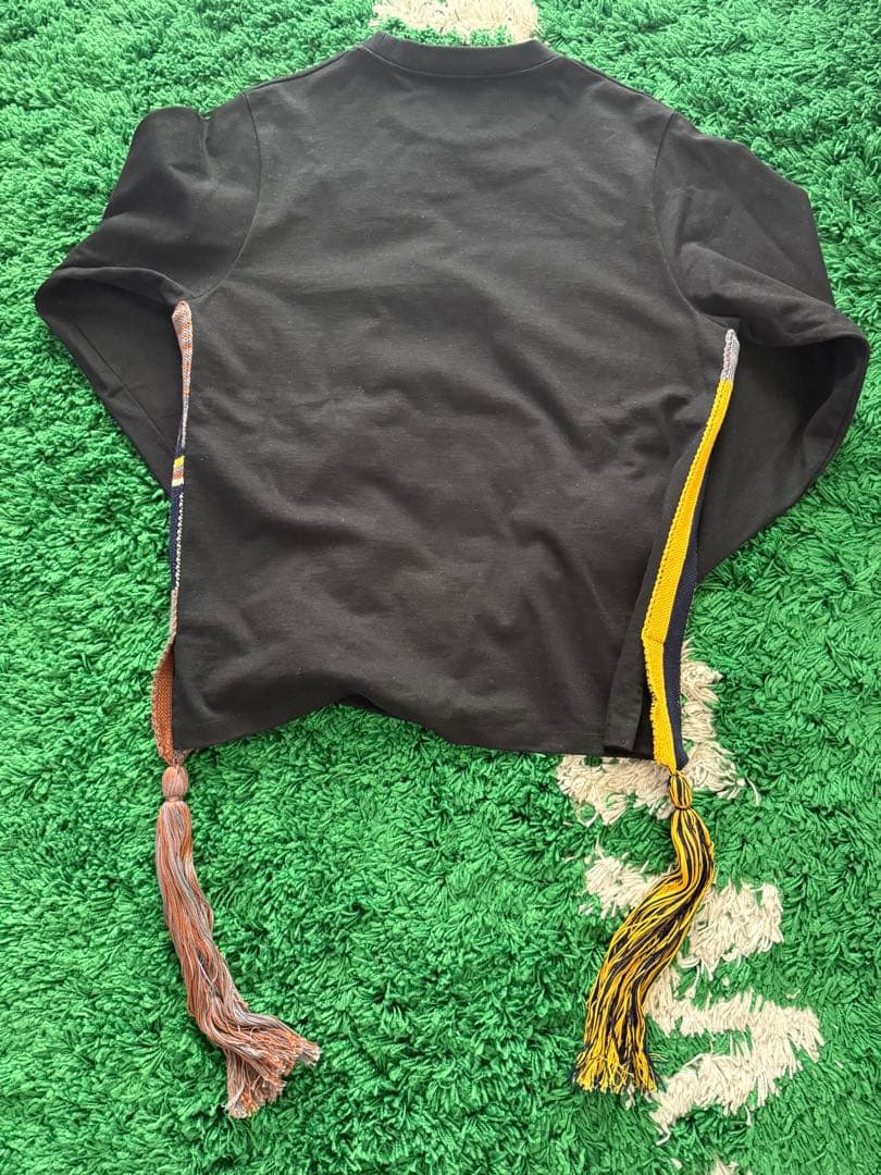 美品　XLサイズ　JIL SANDERタッセルスウェット　ブラック