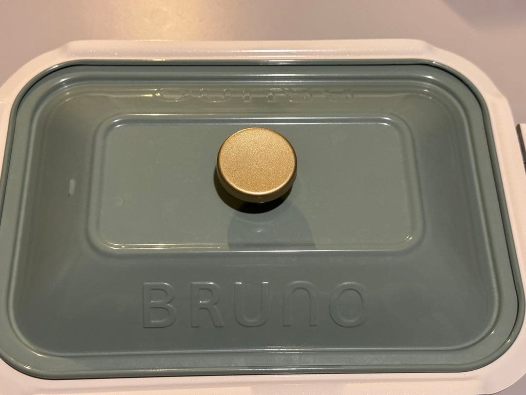BRUNO スモーキーグリーンコンパクトホットプレート 鍋、グリル、たこ焼き