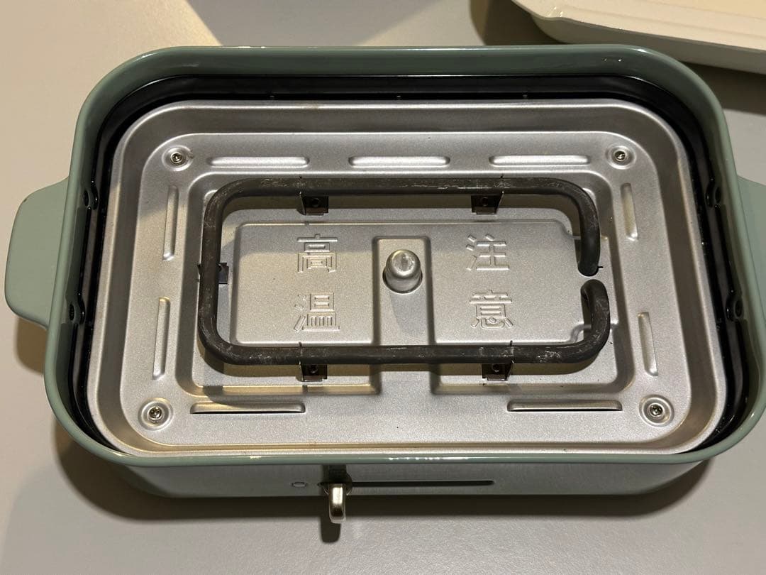 BRUNO スモーキーグリーンコンパクトホットプレート 鍋、グリル、たこ焼き