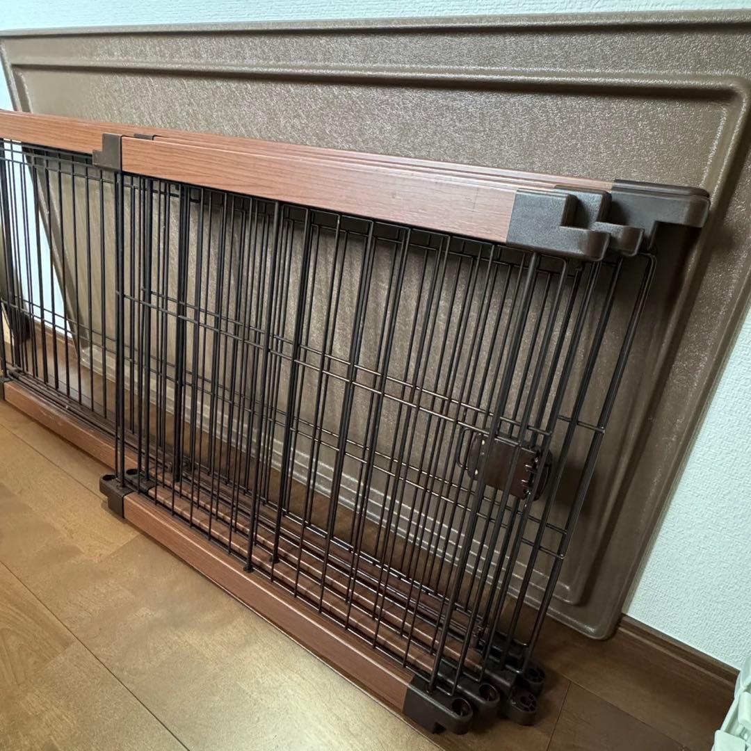 【美品】犬用ゲージ　幅120cm 屋根付きセット　トイレ付き　ほぼ未使用