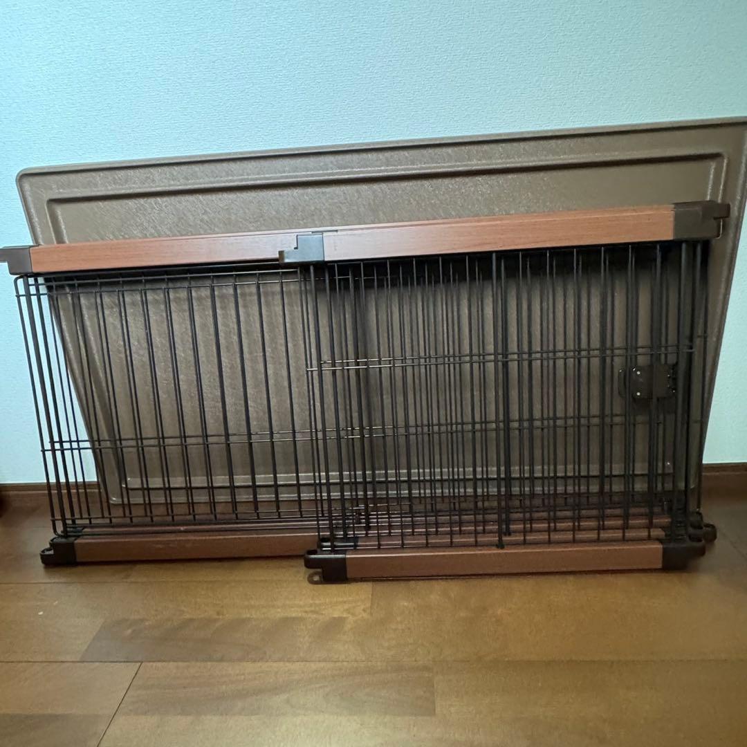 【美品】犬用ゲージ　幅120cm 屋根付きセット　トイレ付き　ほぼ未使用