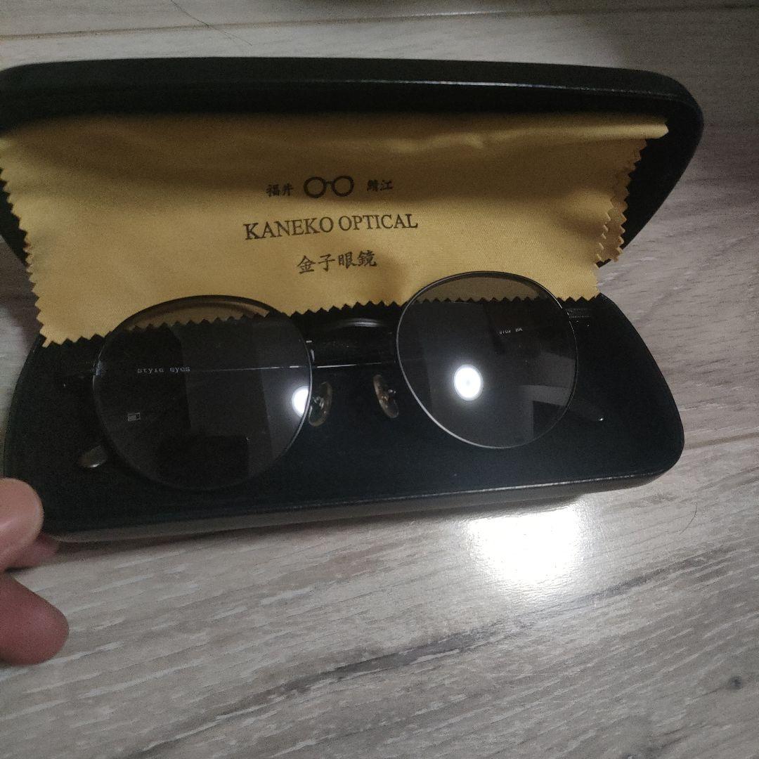 金子眼鏡　style eyes サングラス　カラーレンズ　ラウンド　ボストン