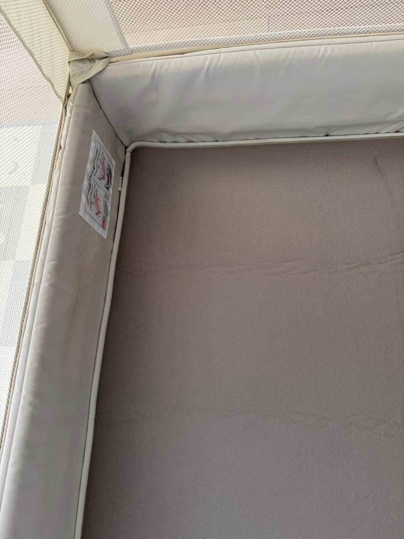 【美品】ココネルエアープラス　折りたたみ式メッシュベビーベッド　取説付き