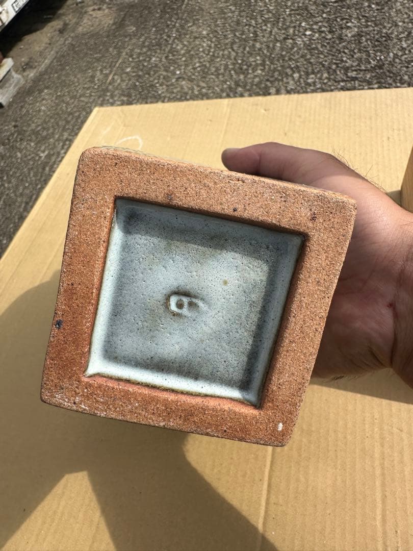 ᴥ*す様 島岡達三作ー象嵌壺木箱付き