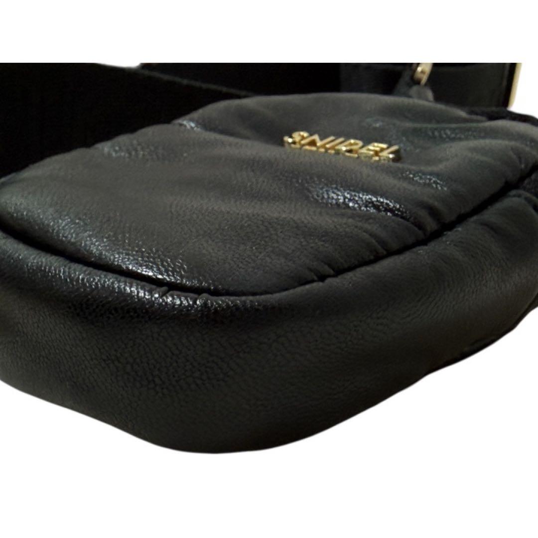 SNIDEL マルチウェイムーンバック　合皮ブラック