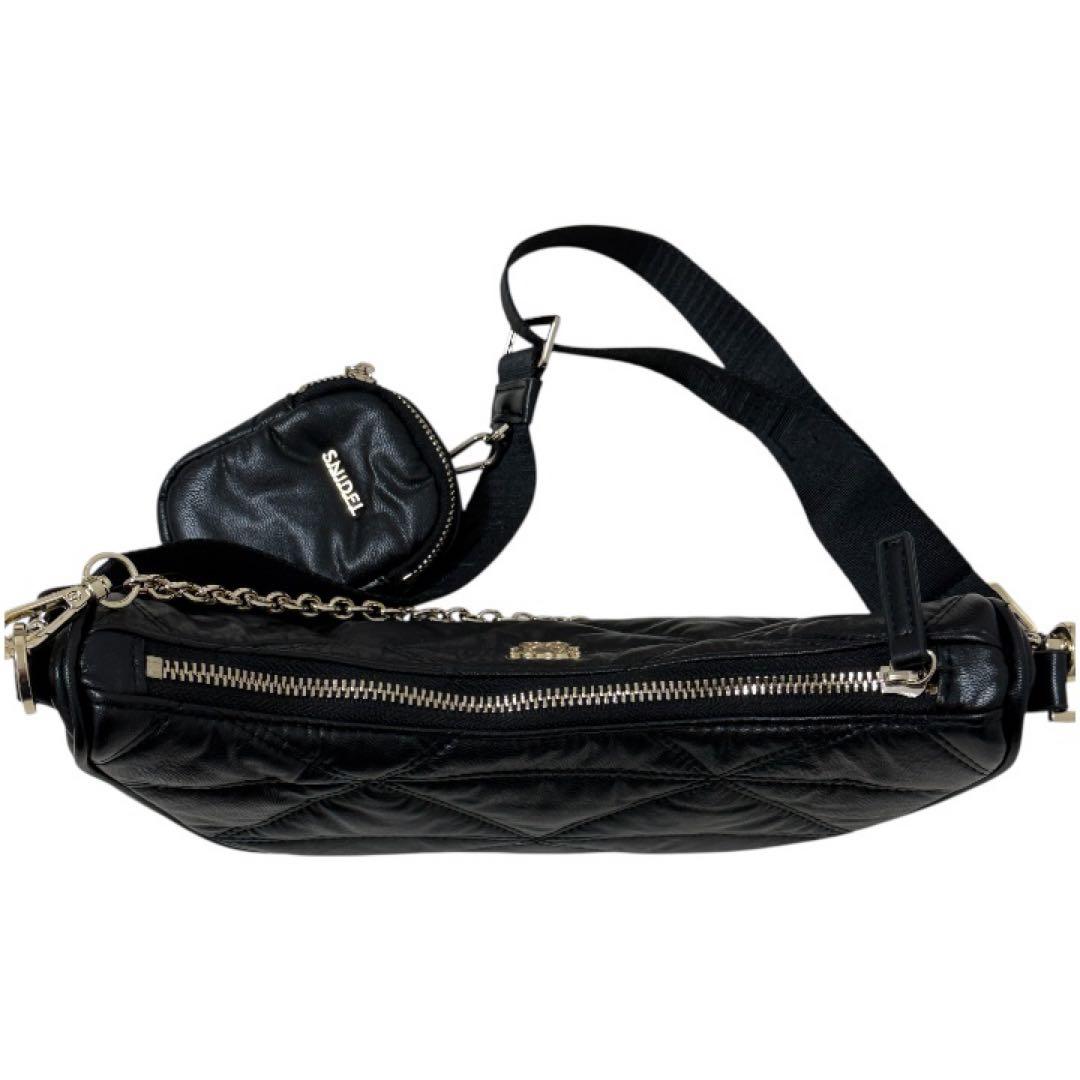 SNIDEL マルチウェイムーンバック　合皮ブラック