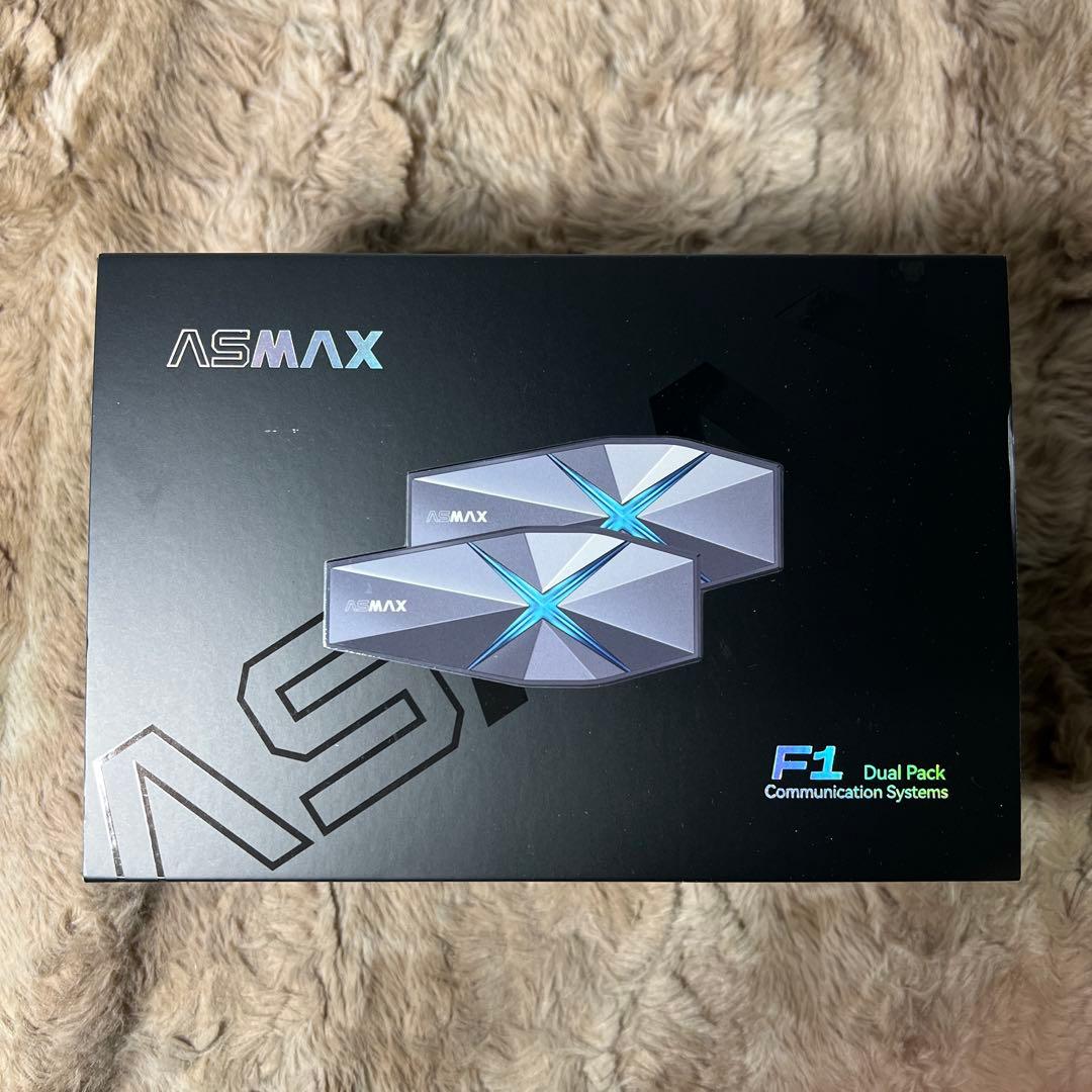 ASMAX F1 バイク用インカム 日本語音声制御　IP67防水 2台セット