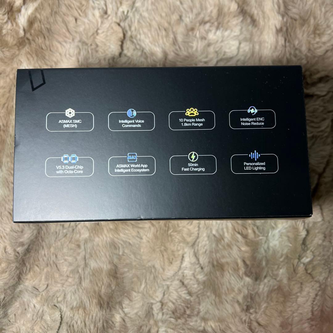 ASMAX F1 バイク用インカム 日本語音声制御　IP67防水 2台セット