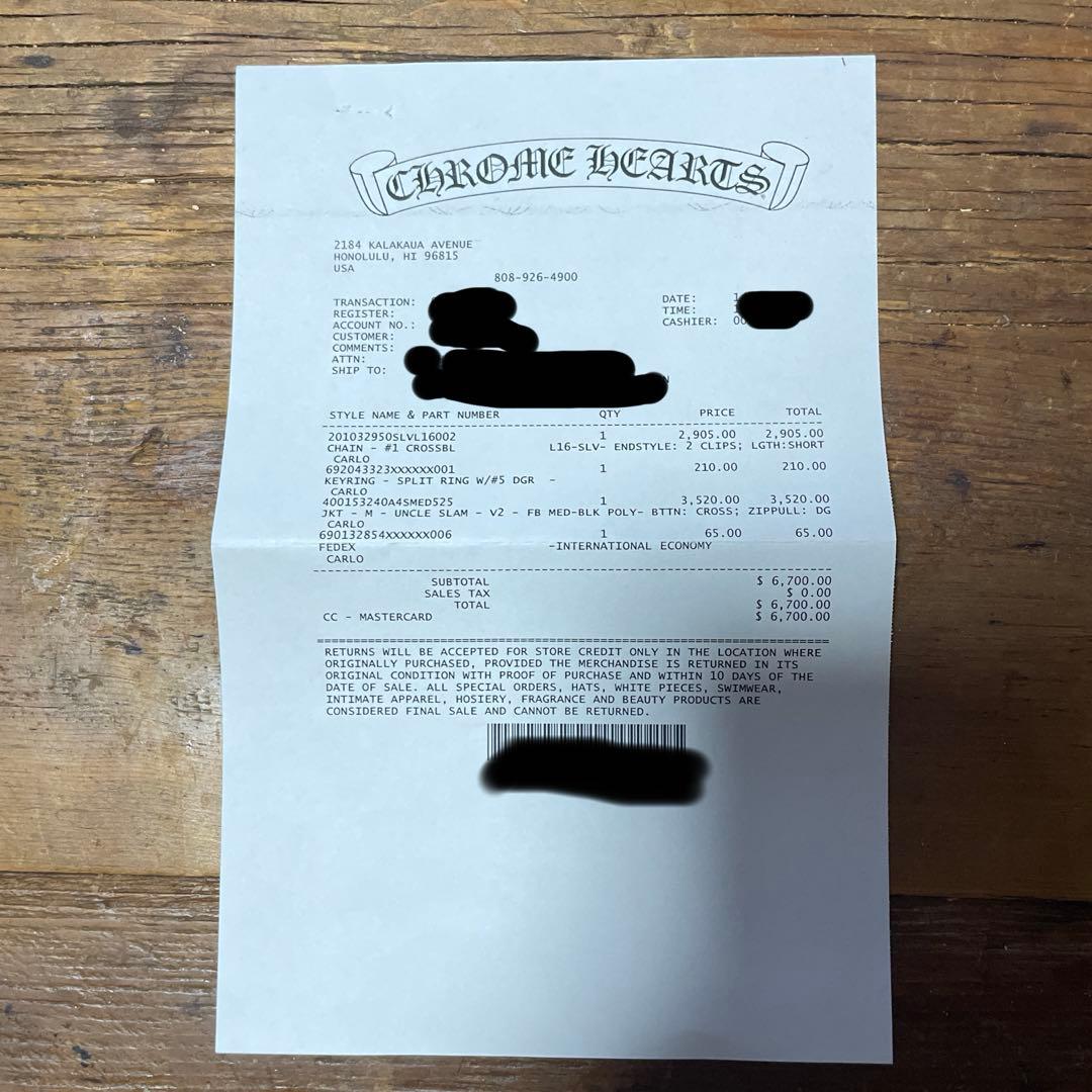 クロムハーツ 1BALL SHORT-T/2クリップショート#1クロスボール