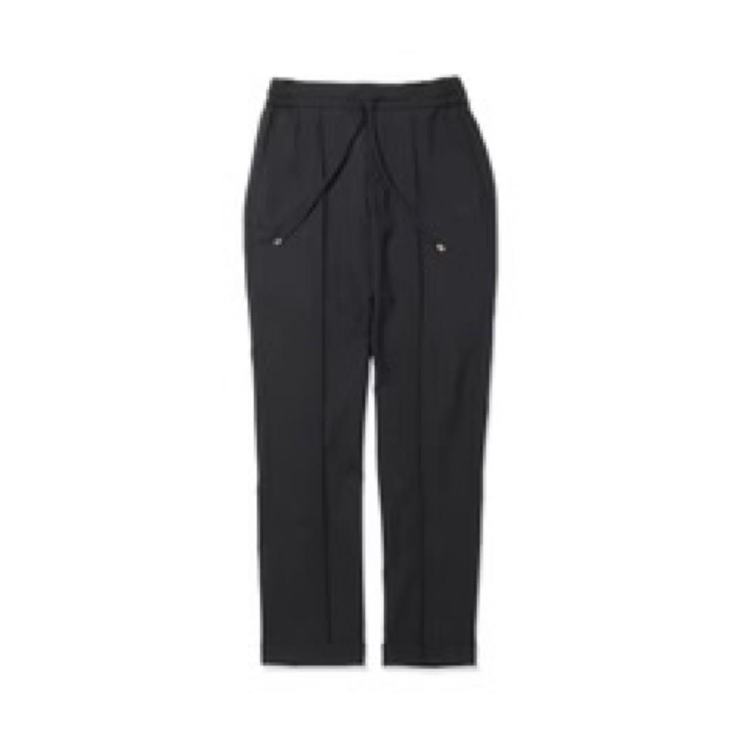 【干場別注モデル】H DUE 永久クリース ストレッチウールパンツ ブラック