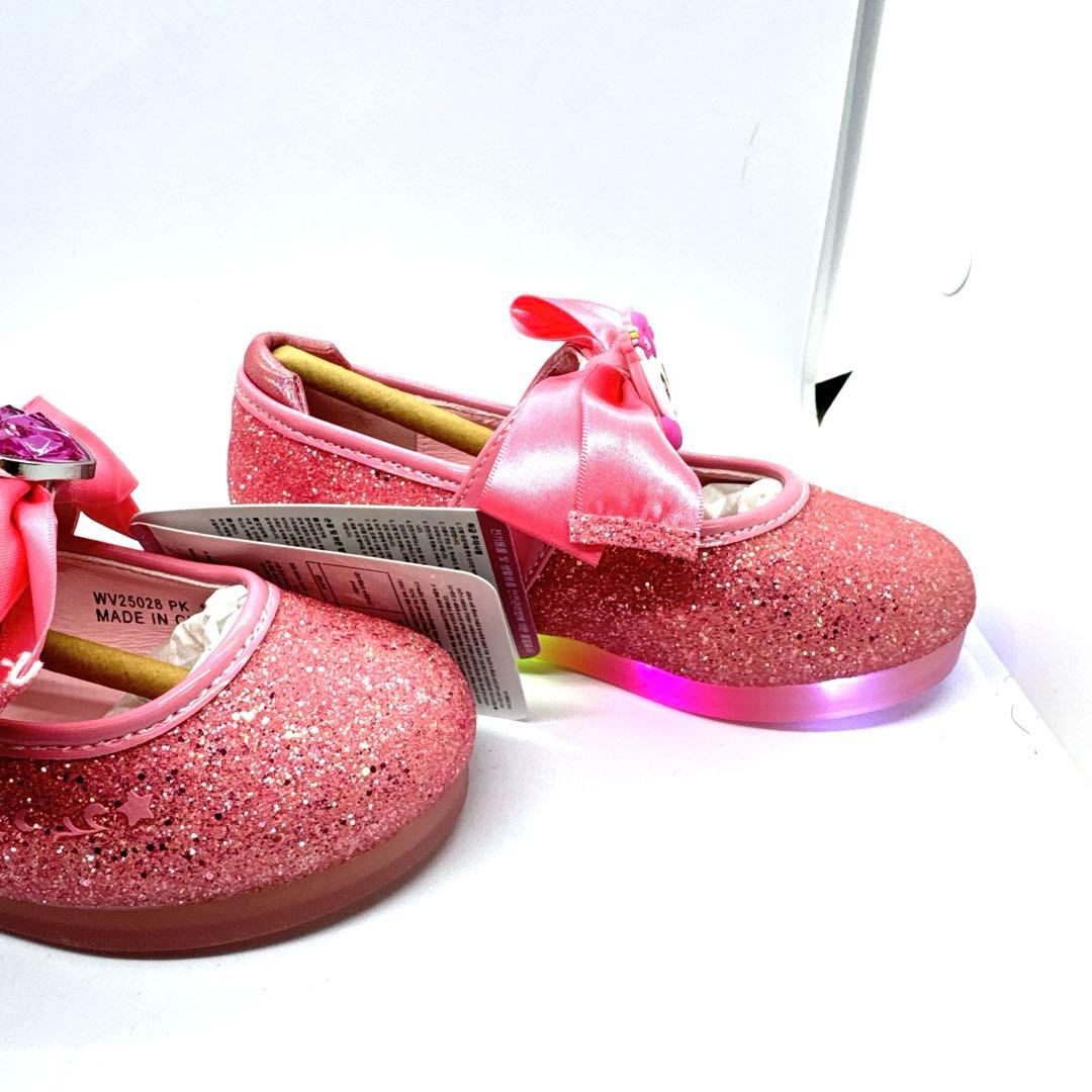 【韓国限定】ティニピン公式品　光るシューズ ハチュピン　16cm ピンク