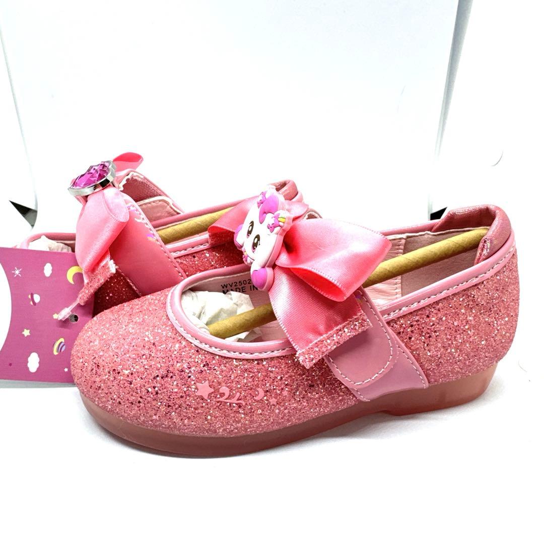 【韓国限定】ティニピン公式品　光るシューズ ハチュピン　16cm ピンク