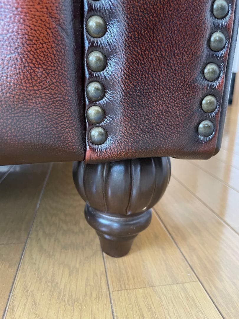 【専用】チェスターフィールド 総革 革張り ソファー　1人掛け