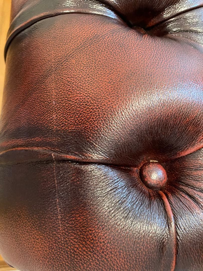 【専用】チェスターフィールド 総革 革張り ソファー　1人掛け