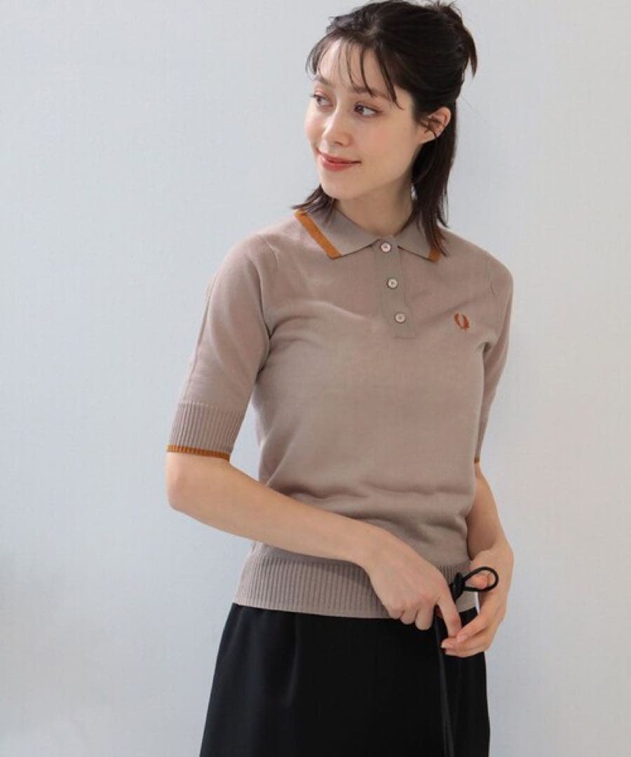 美品　FRED PERRY × Ray BEAMS 別注 シアー ポロシャツ