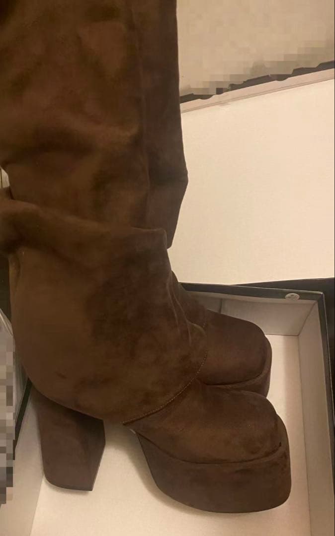 【EMODA】ルーズフレアカバーフィットブーツ