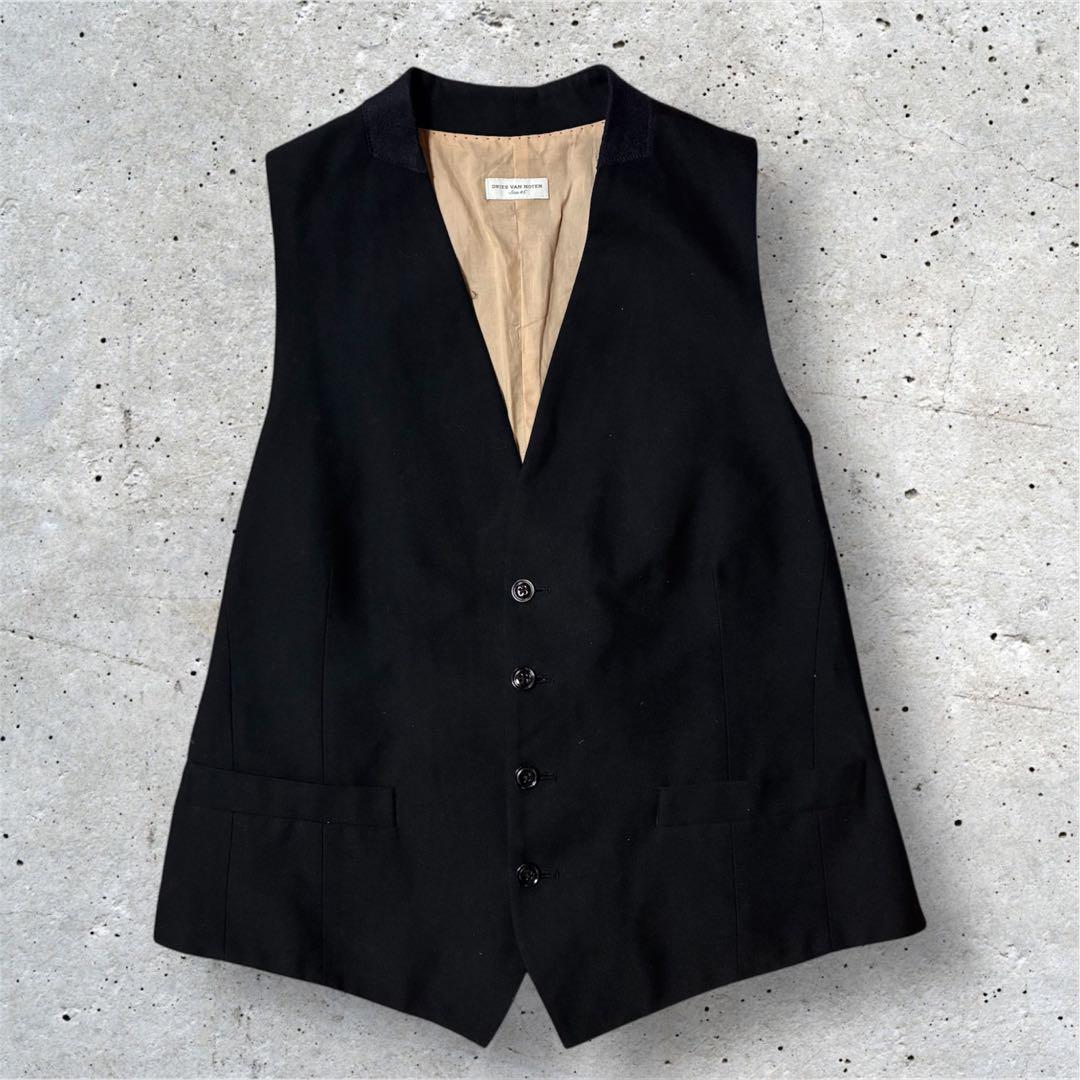 DRIES VAN NOT ジレ ベスト アジャスター付き 素材切り替え