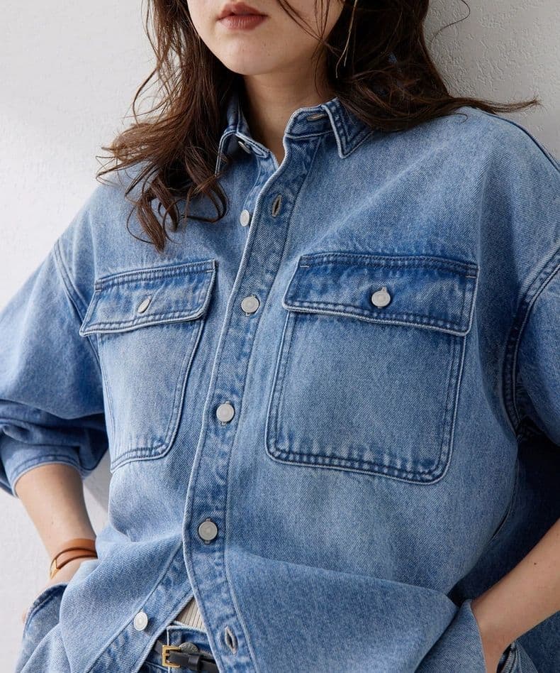 【Whim Gazette】ドロップデニムシャツ