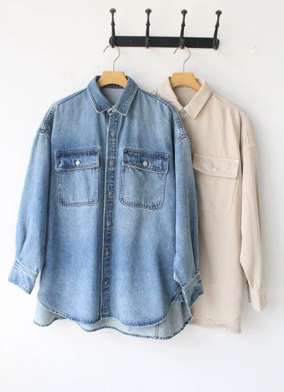 【Whim Gazette】ドロップデニムシャツ