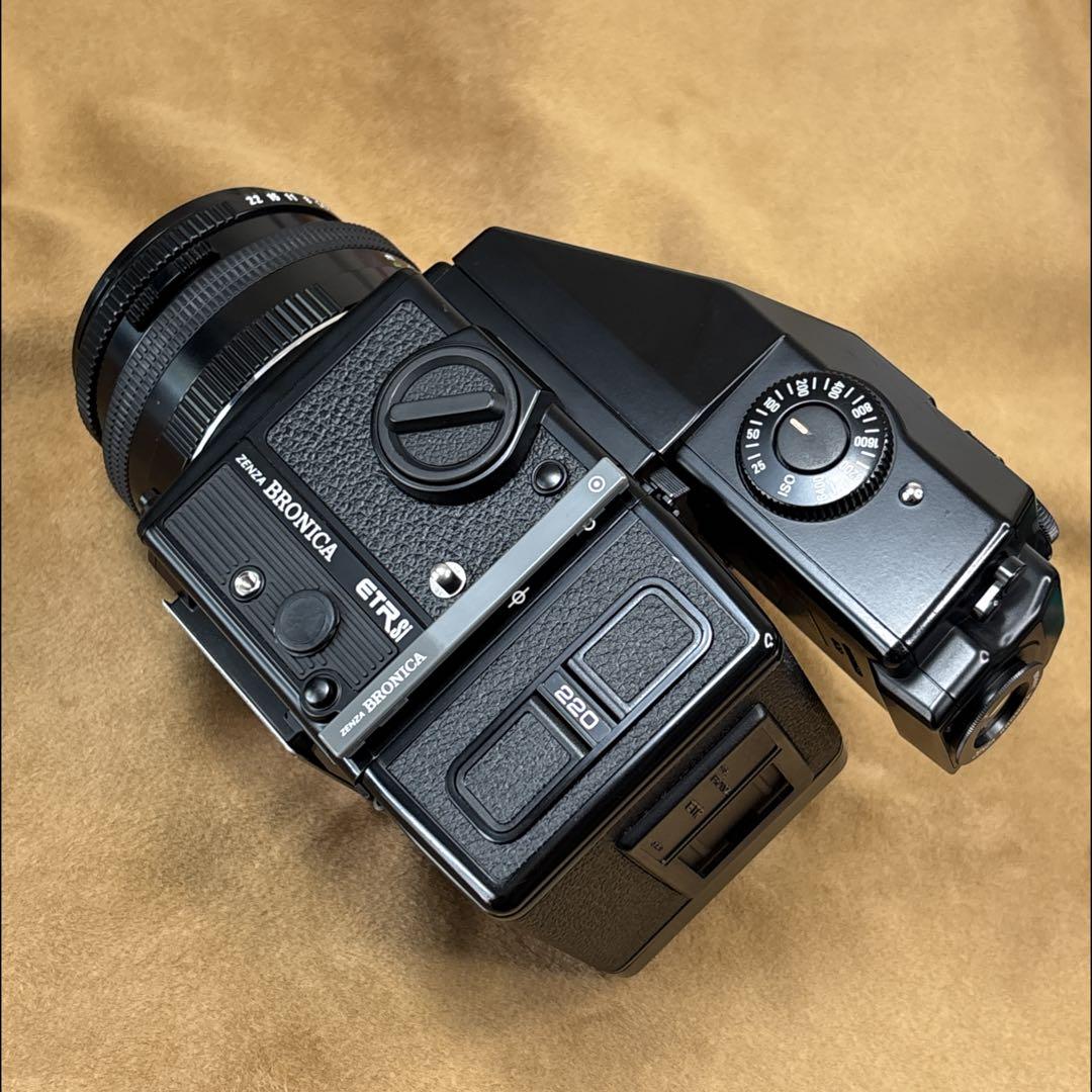 パ*ダ様 ジャンク品BRONICA ETR Si +PE 75mm +220フィ