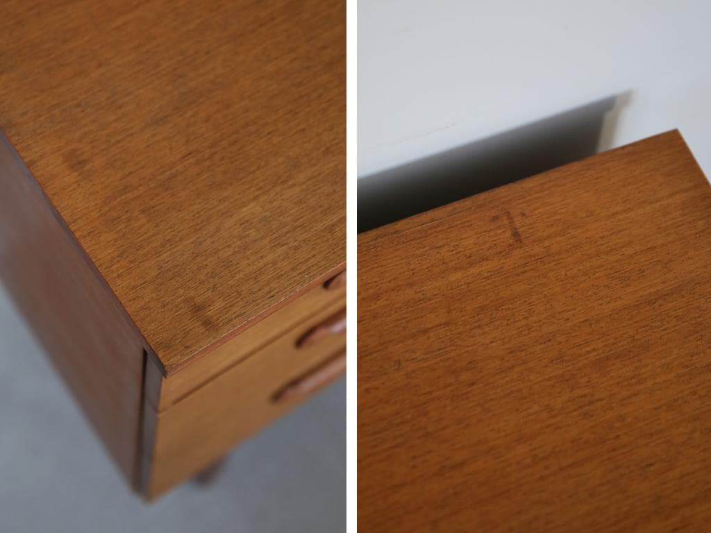 英国アンティークチーク6杯ドロワー/木製チェスト/タンス/飾り棚(92-143)