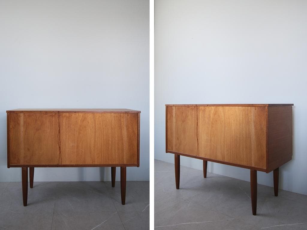 英国アンティークチーク6杯ドロワー/木製チェスト/タンス/飾り棚(92-143)