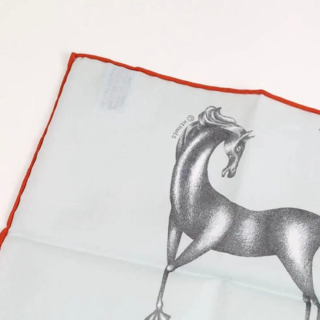 【いまだけ限定価格‼︎】エルメス スカーフ カレ45 動物モチーフ COTTON