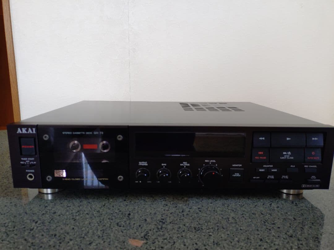 AKAI ステレオカセットデッキGX-73 美品ジャンク品