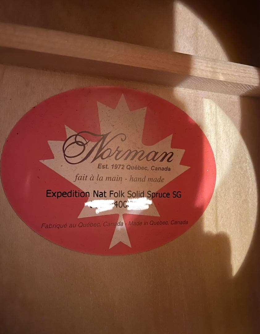 ギター Norman Expedition Nat Folk Solid Spruce