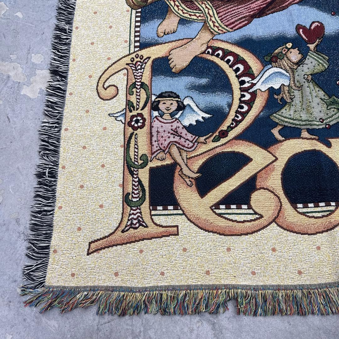 天使　平和　マルチカバー　ソファーカバー　ヴィンテージ　181x135