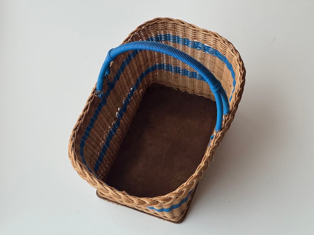 ヴィンテージ ラタンパニエ 籐かご バスケット イギリス マルシェ