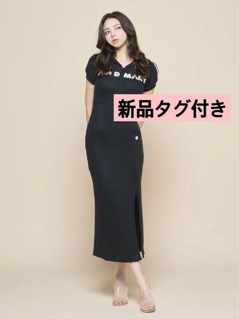 andmaryアンドマリー❤︎Mary logo hoodie dress