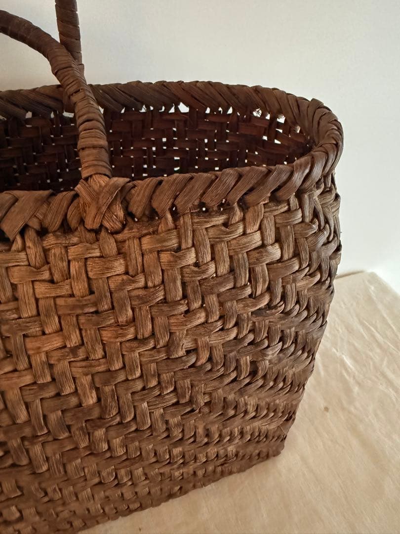 純国産　奥会津　山葡萄手提げ籠