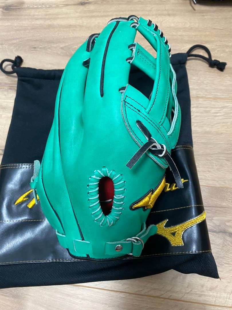 最終値下げ　ミズノプロ　波賀ジャパン　軟式オーダーグローブ 収納袋、箱付き