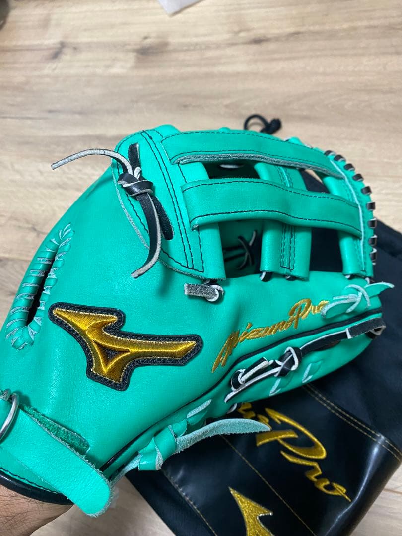 最終値下げ　ミズノプロ　波賀ジャパン　軟式オーダーグローブ 収納袋、箱付き