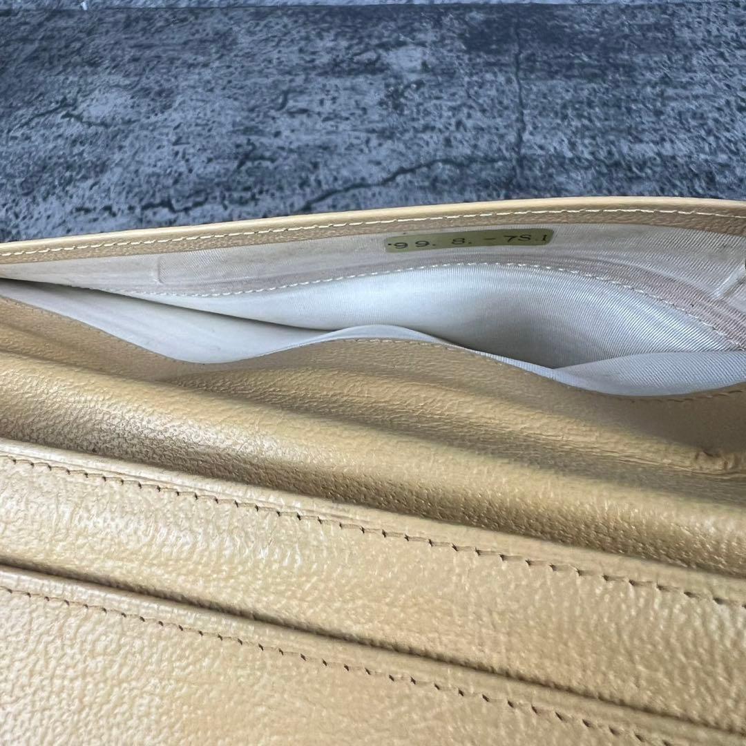 CHANEL ココマーク レザー 長財布 ベージュ ギャランティカード付き