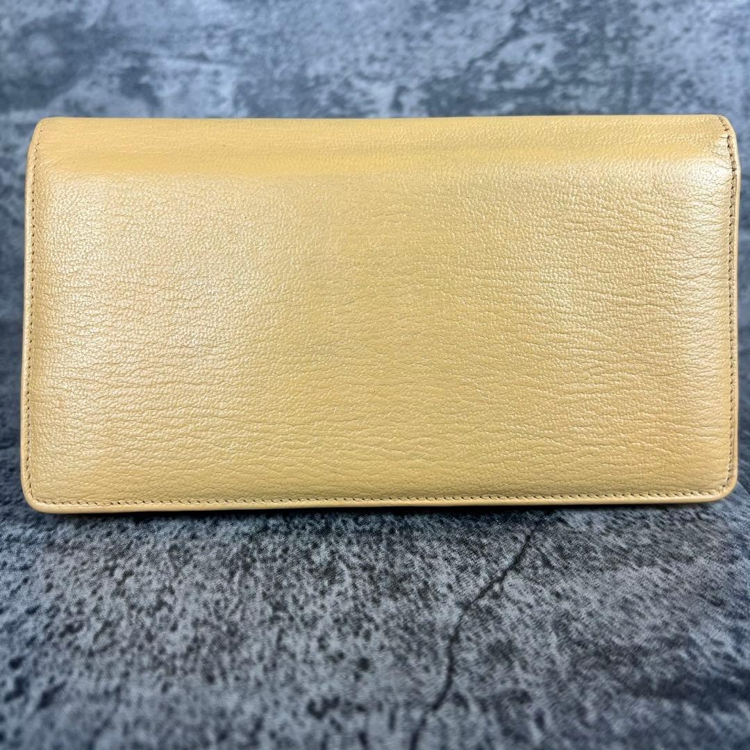 CHANEL ココマーク レザー 長財布 ベージュ ギャランティカード付き