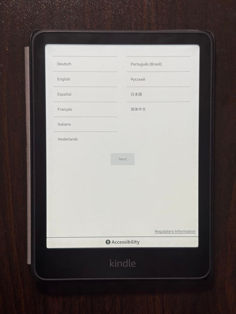 Kindle Paperwhite 第12世代 16GB 純正カバー付