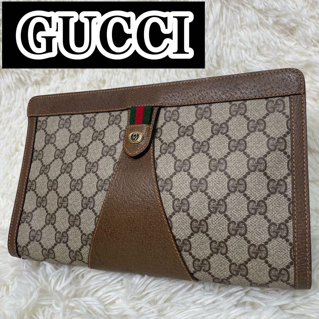 GUCCI グッチ オールドグッチ 89 01 033 クラッチバッグ GG