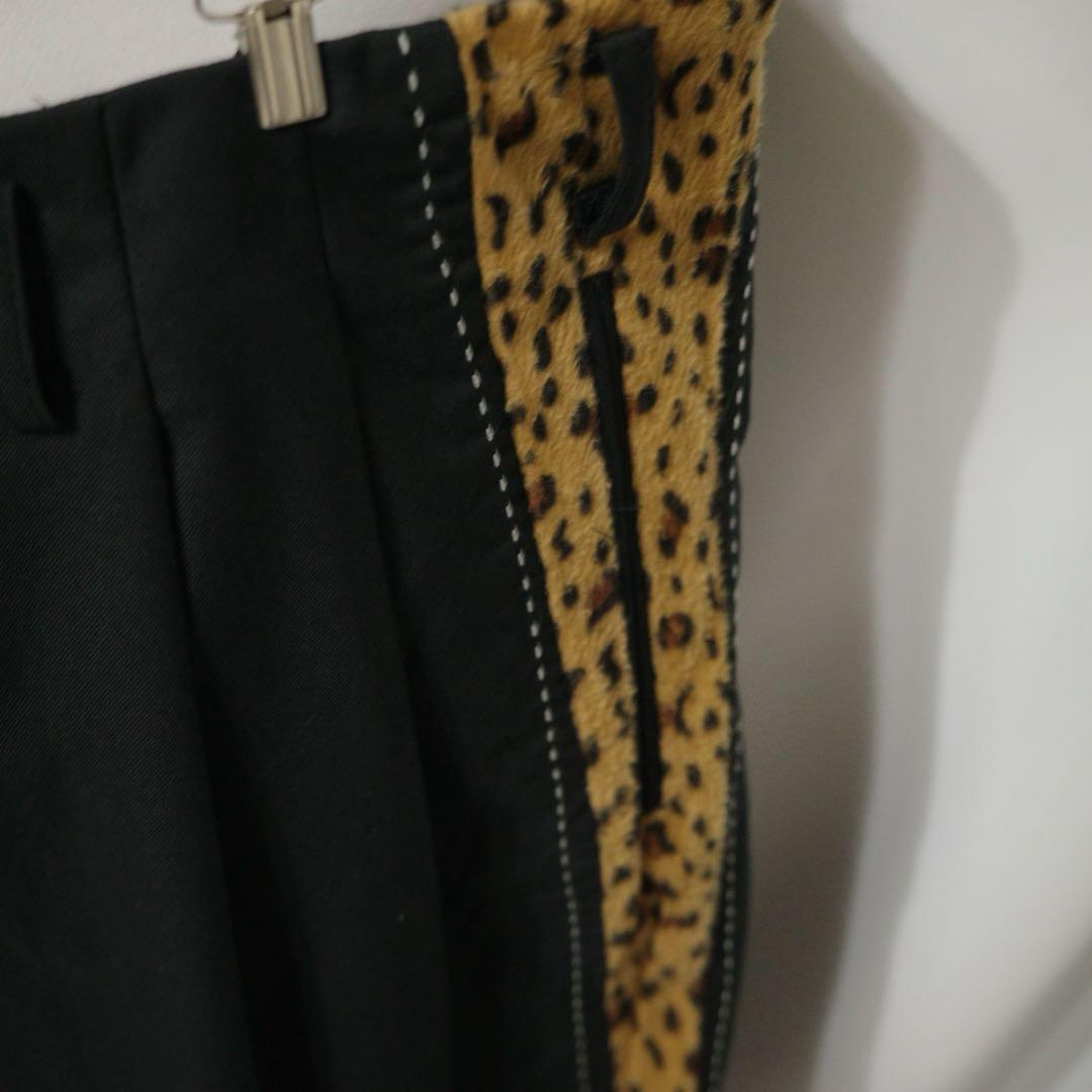 2000's archive side豹柄 buggy slacks y2k