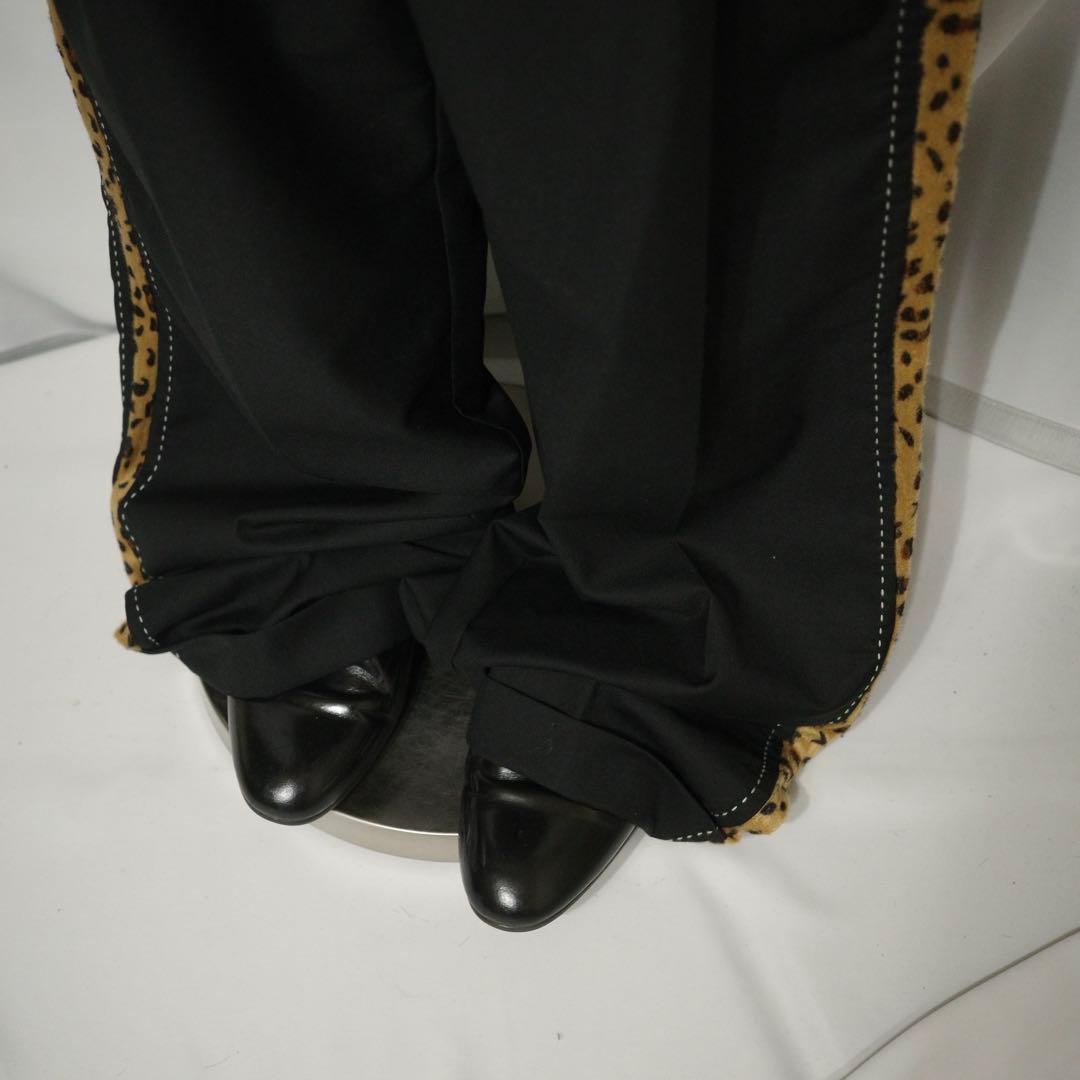 2000's archive side豹柄 buggy slacks y2k