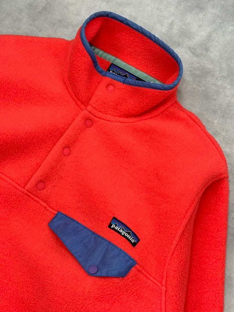 90s Patagonia シンチラスナップT FA97 オレンジ S フリース