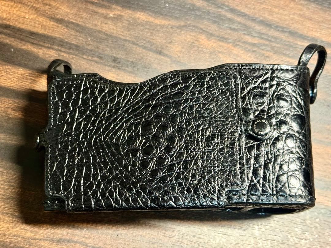 ライカ SL-2用 イタリア Luigi 特注クロコ革カメラケースストラップ