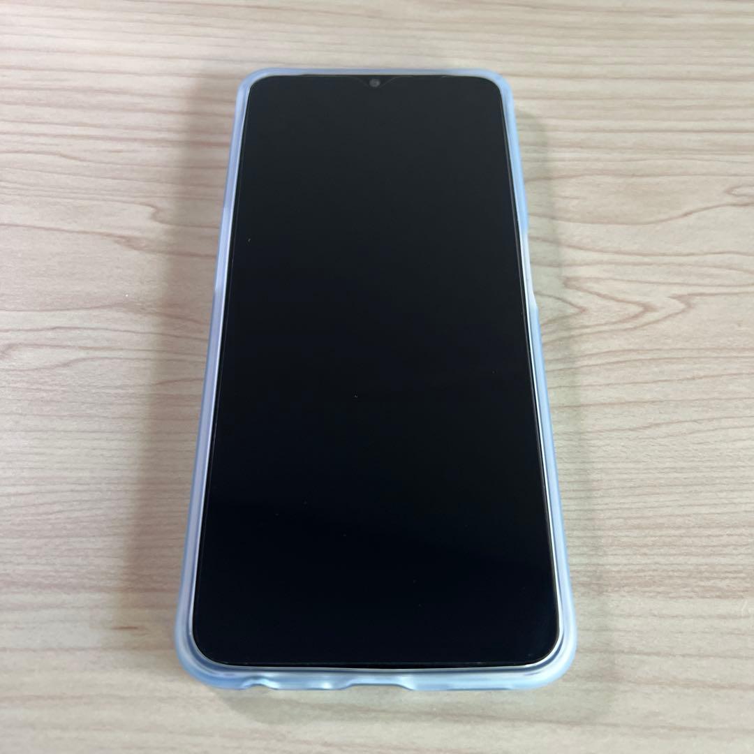 oppo スマートフォン 本体 青 充電器付き