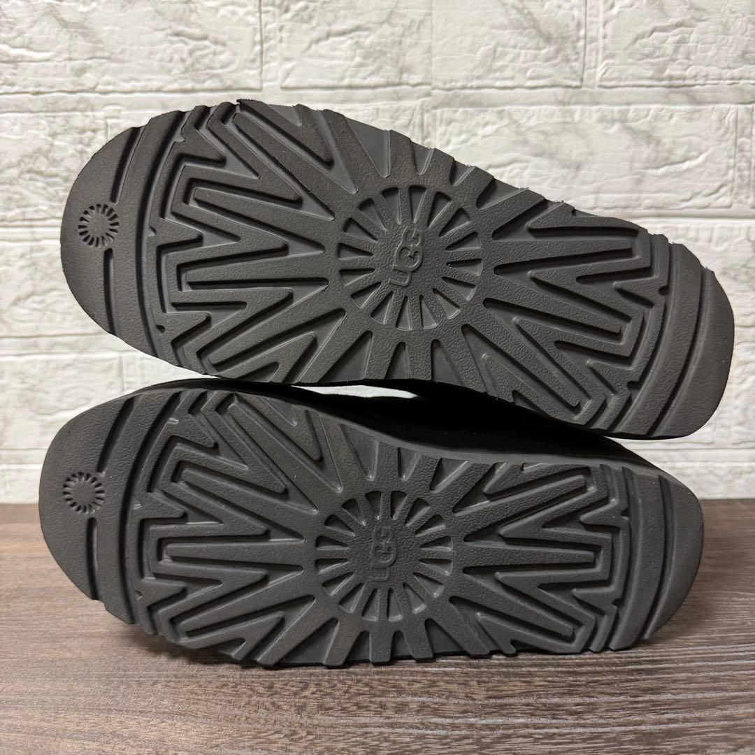 UGG ニューメル プラットフォーム チェルシー 黒 24cm