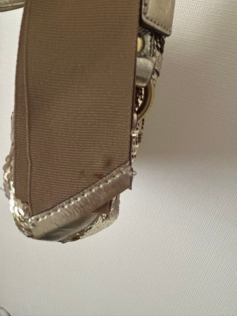 【美品】COACH コーチ スパンコール パーティーショルダーバッグ