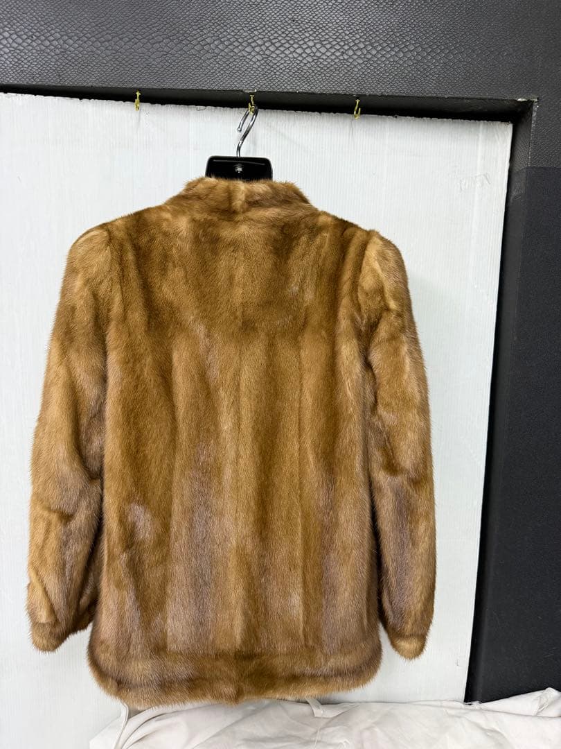 美品　SAGA MINKブラウン毛皮ジャケット